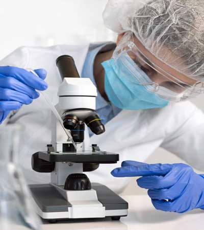 Scientist-in-laboratory